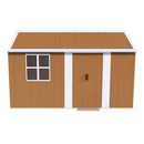 Heavy Duty Metal Storage Shed With Windows And Lockable Door, Weatherproof Outdoor Garden Shed