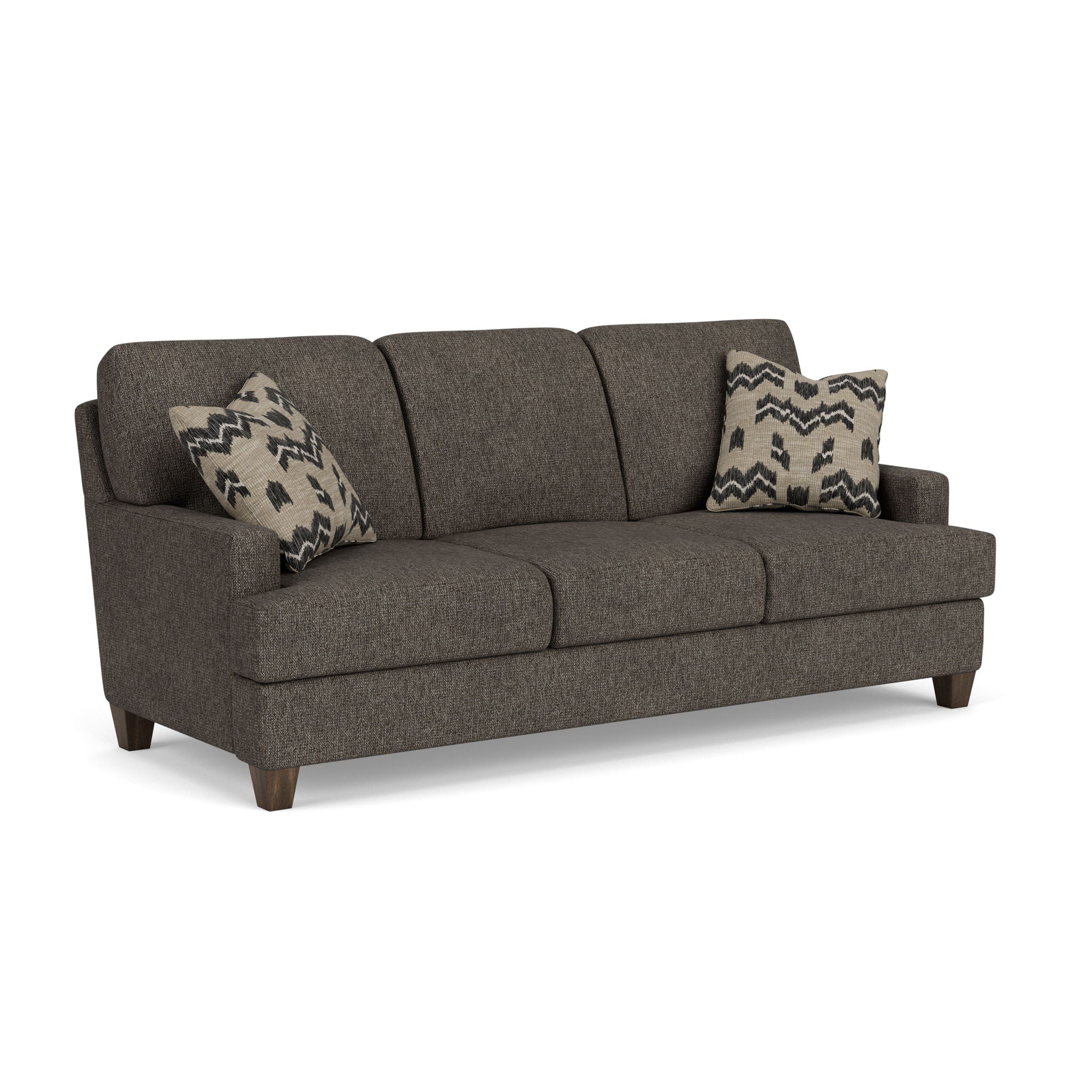 Moxy - Fabric Sofa, T-Shaped Seat Cushion, Straight Track Arms