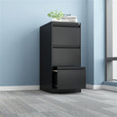 Durable Metal 3 Drawer File Cabinet With Lock For Office Storage