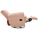 Manual Swivel Recliner Rocker Chair With Adjustable Backrest