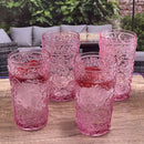 Paisley Style Acrylic Hi Ball Glasses (Set of 4)
