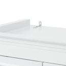 Freestanding Bathroom Vanity, Elegant Design With 4 Doors & 1 Drawer, Adjustable Shelves, Damping Hinges - White