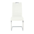 Modern Dining Chairs With Padded Seat And Metal Legs