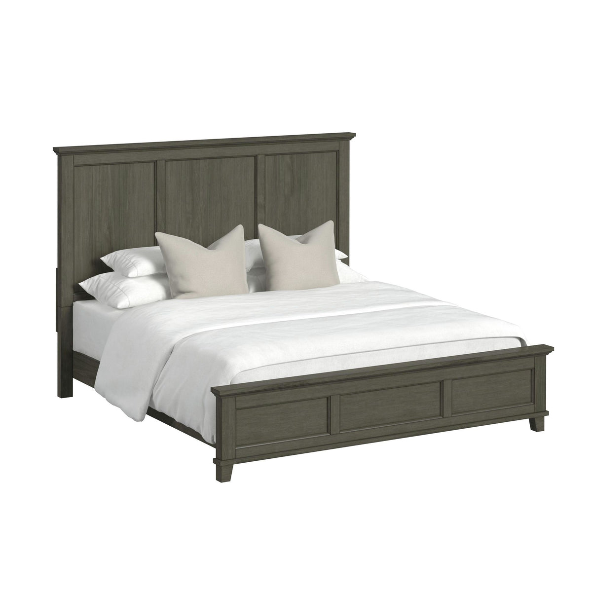 Canterbury Panel Bed in Dark Gray by Elements International