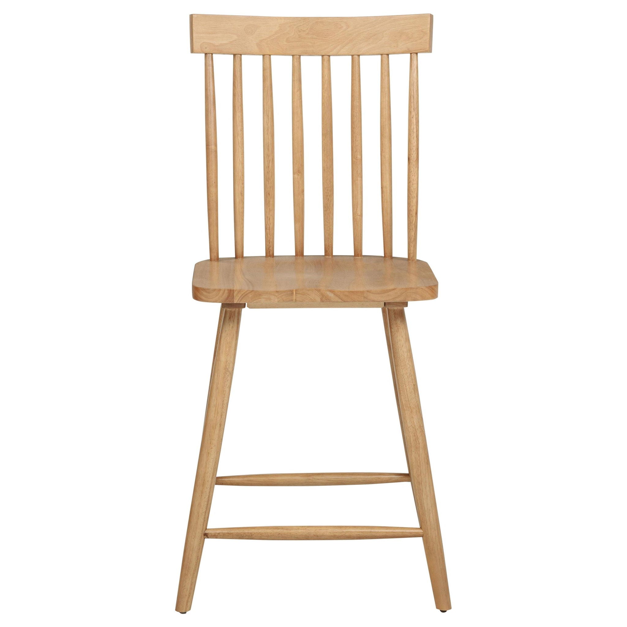 Andrews Windsor Counter Height Dining Side Chair Light Ash (Set of 2) - Atlantic Fine Furniture Melbourne FL