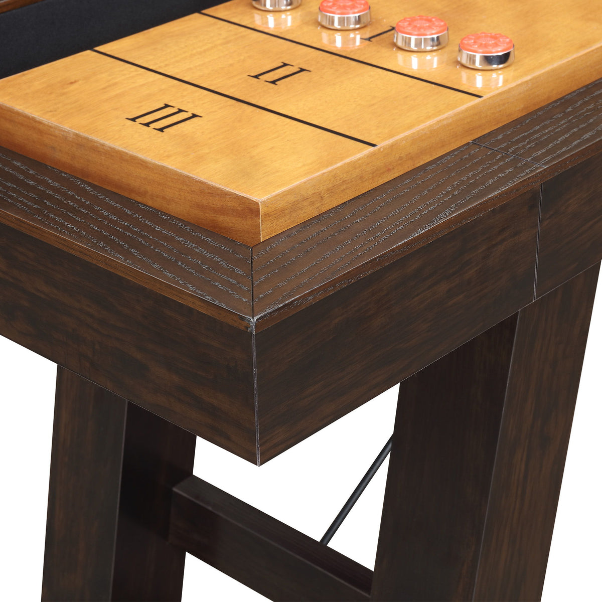 Titus 108" Shuffleboard Table in Brown by Elements International, view 10
