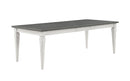 Katia - Dining Table With Leaf - Gray / White