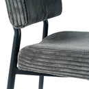 Modern Upholstered Dining Chair With Metal Legs