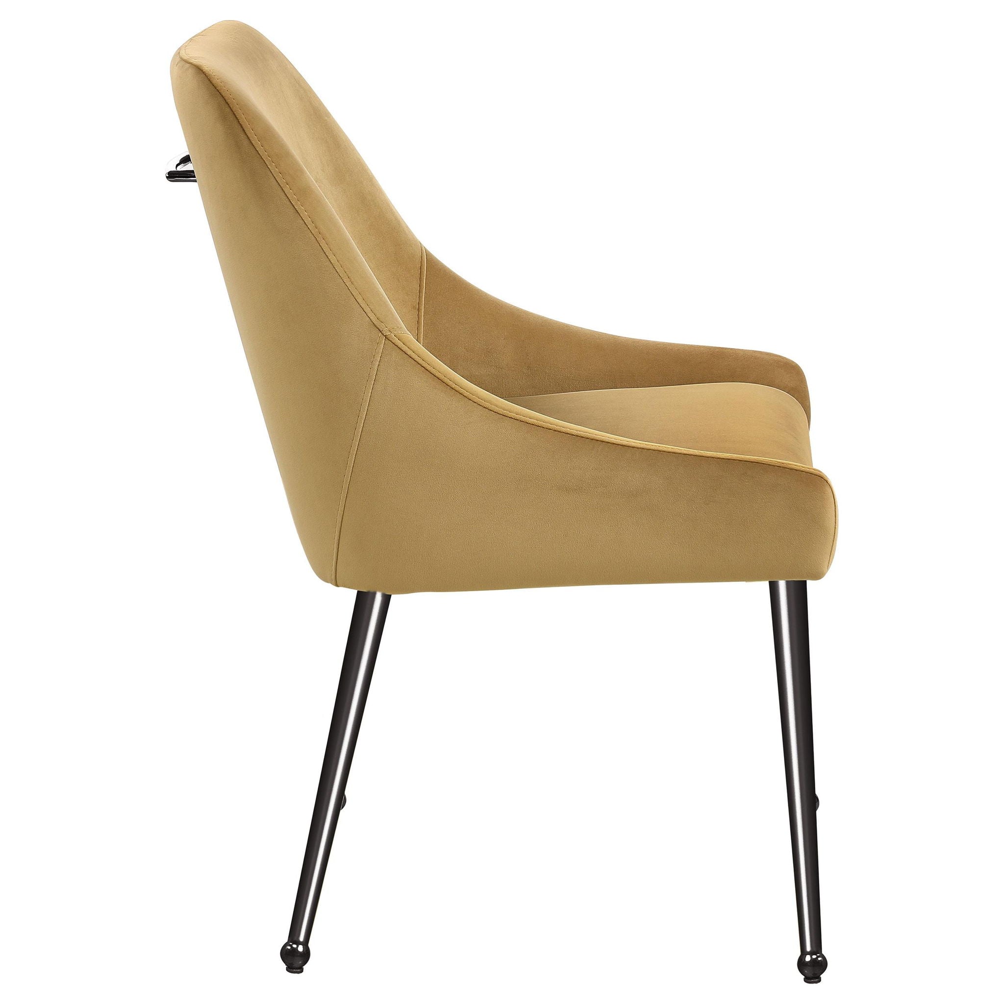 Mayette Upholstered Dining Side Chair Cognac (Set of 2) - Atlantic Fine Furniture Melbourne FL