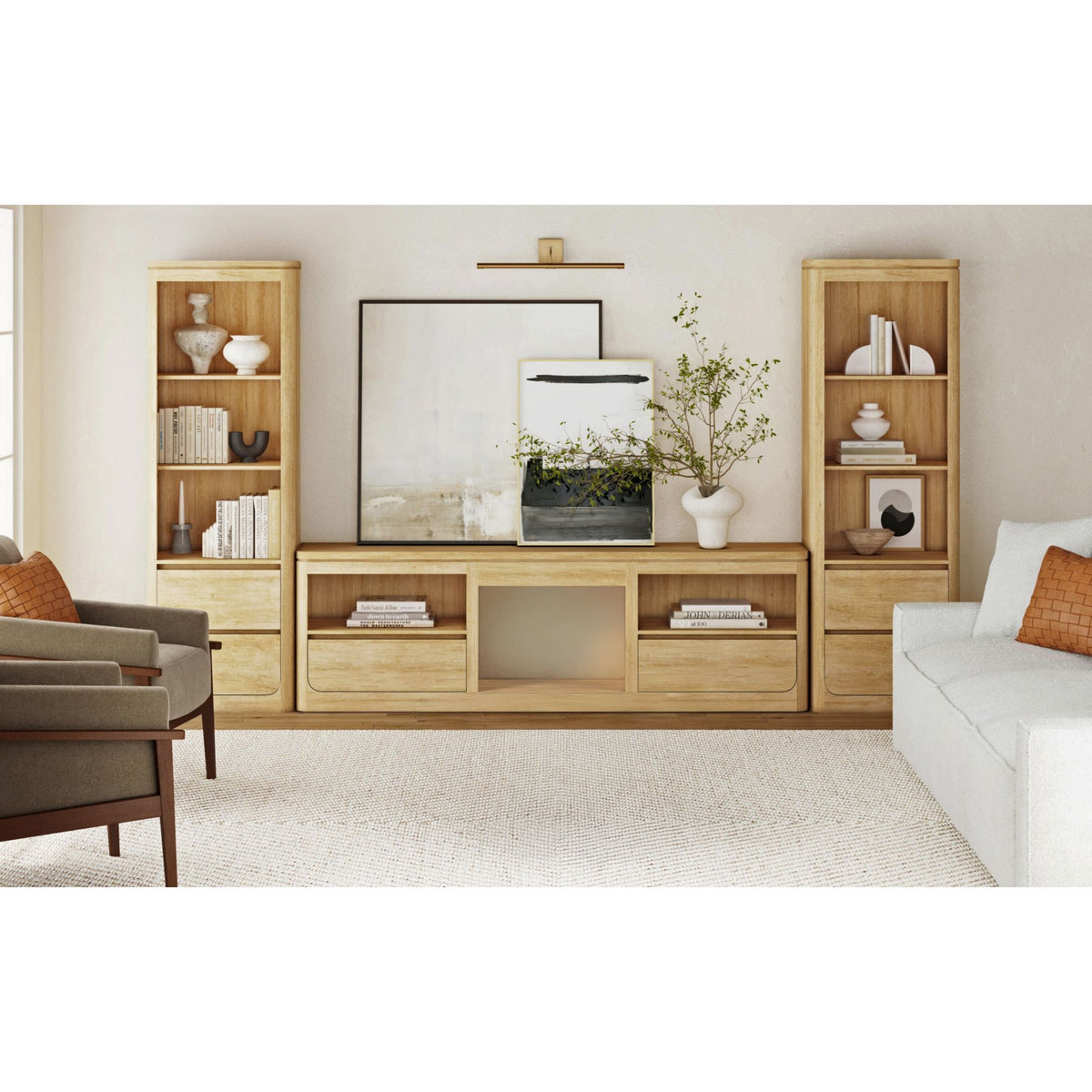 Rosalie TV Console in Black by Elements International, view 30