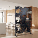 Decorative Freestanding Metal Privacy Screen For Indoor & Outdoor Use