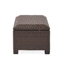 Santiago - Wicker Storage Bench - Brown Multi
