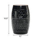 Ruby - Boho Mosaic Side Table With Ceramic Tile Top