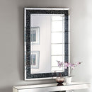 Nysa - 47" X 32" Accent Mirror - Mirrored & Faux Crystals