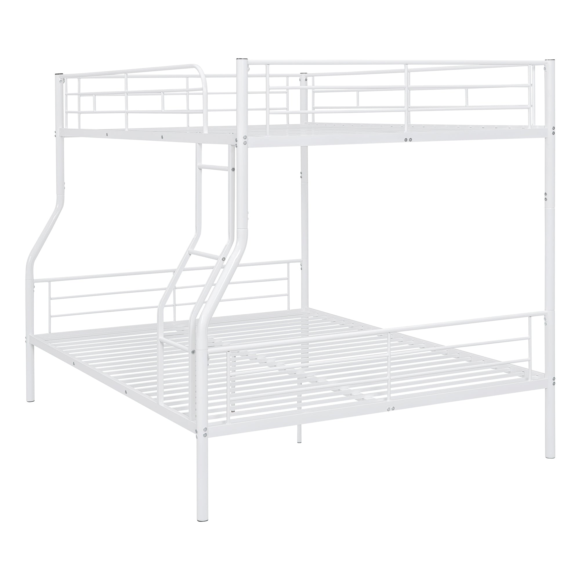 Full XL Over Queen Metal Bunk Bed, White - Atlantic Fine Furniture Melbourne FL