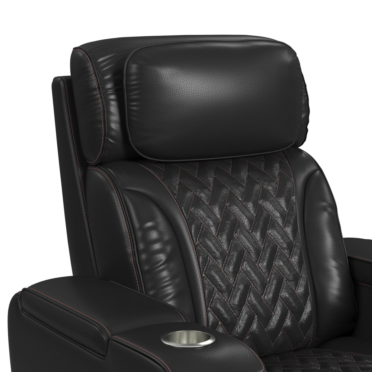 Prime Time P3 Recliner With LED And Wireless Charger Pocket in Black by Elements International, view 9
