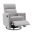 Modern Upholstered Rocker Nursery Chair Plush Seating Glider Swivel Recliner Chair