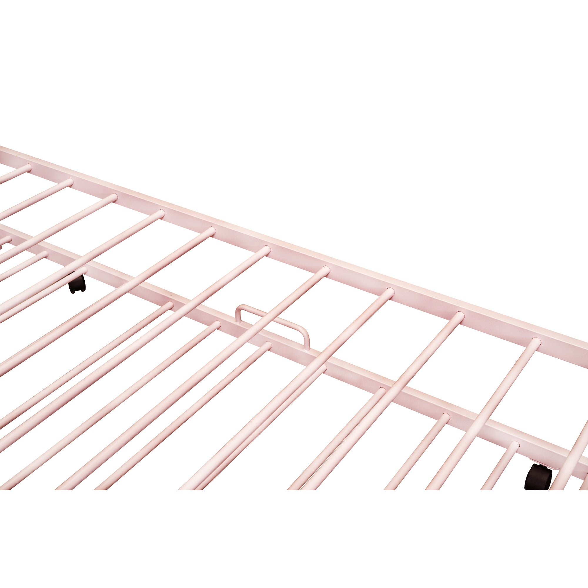 Metal House Bed With Trundle, Twin Size House Bed Pink - Atlantic Fine Furniture Melbourne FL