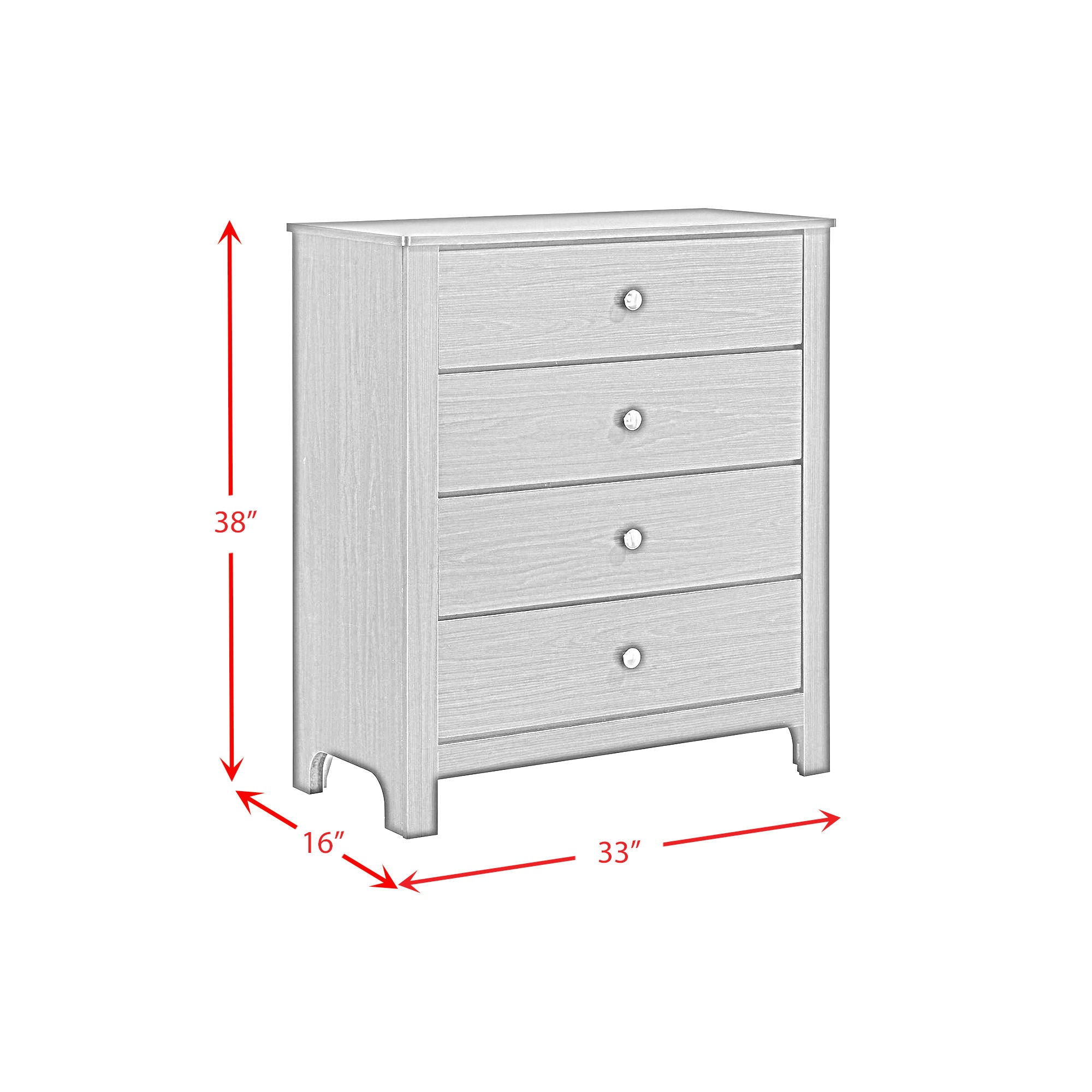 Sami - Youth 4-Drawer Chest - Atlantic Fine Furniture Melbourne FL