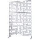 Decorative Freestanding Metal Privacy Screen For Indoor & Outdoor Use