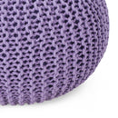 Belle - Modern Knitted Cotton Round Pouf