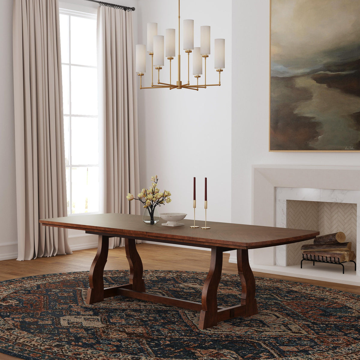 Bellevue - Rectangular Dining Table - Whiskey Brown