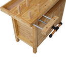 Wood Workbench For Garage Workshop And Home - Natural