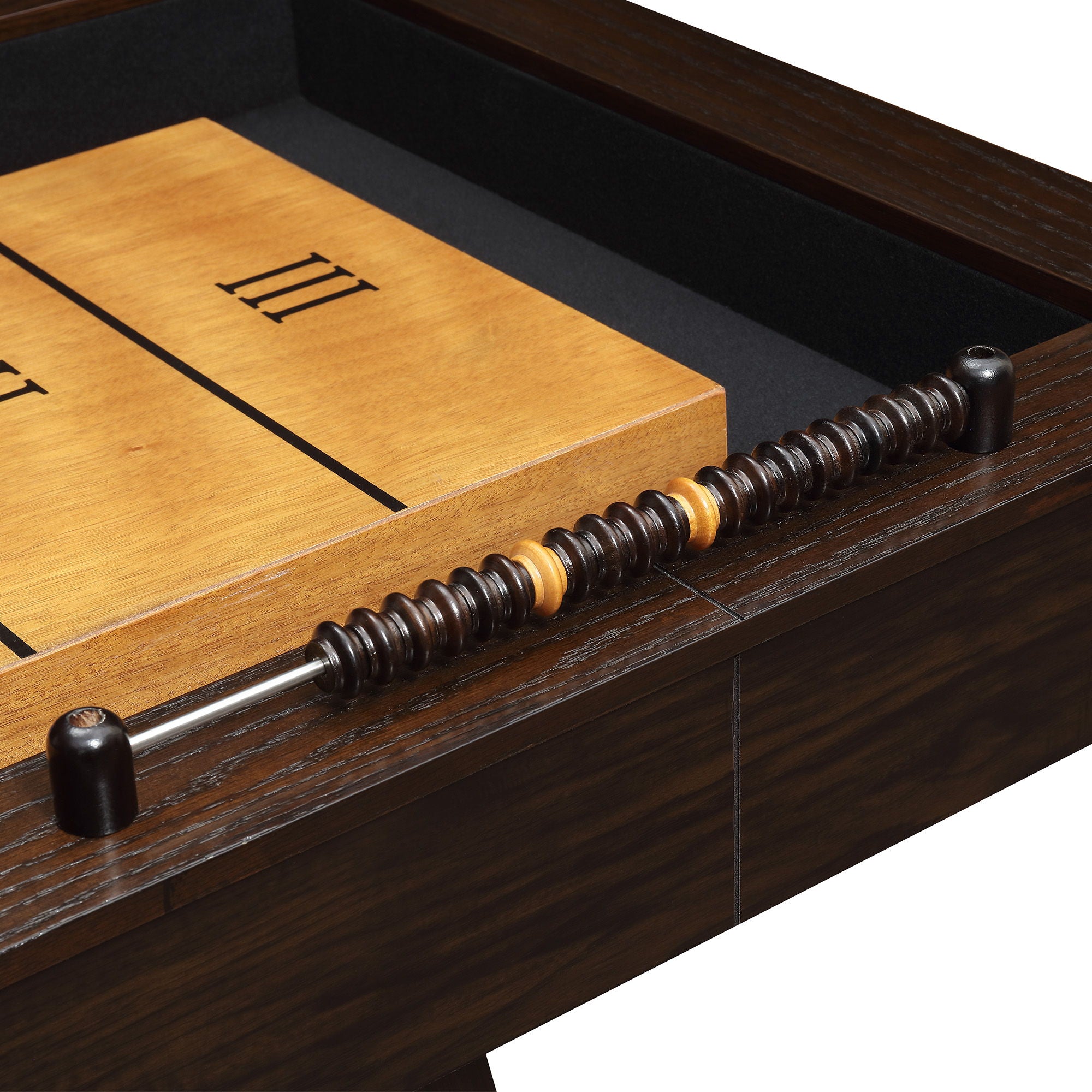 Titus 108" Shuffleboard Table in Brown by Elements International, view 11