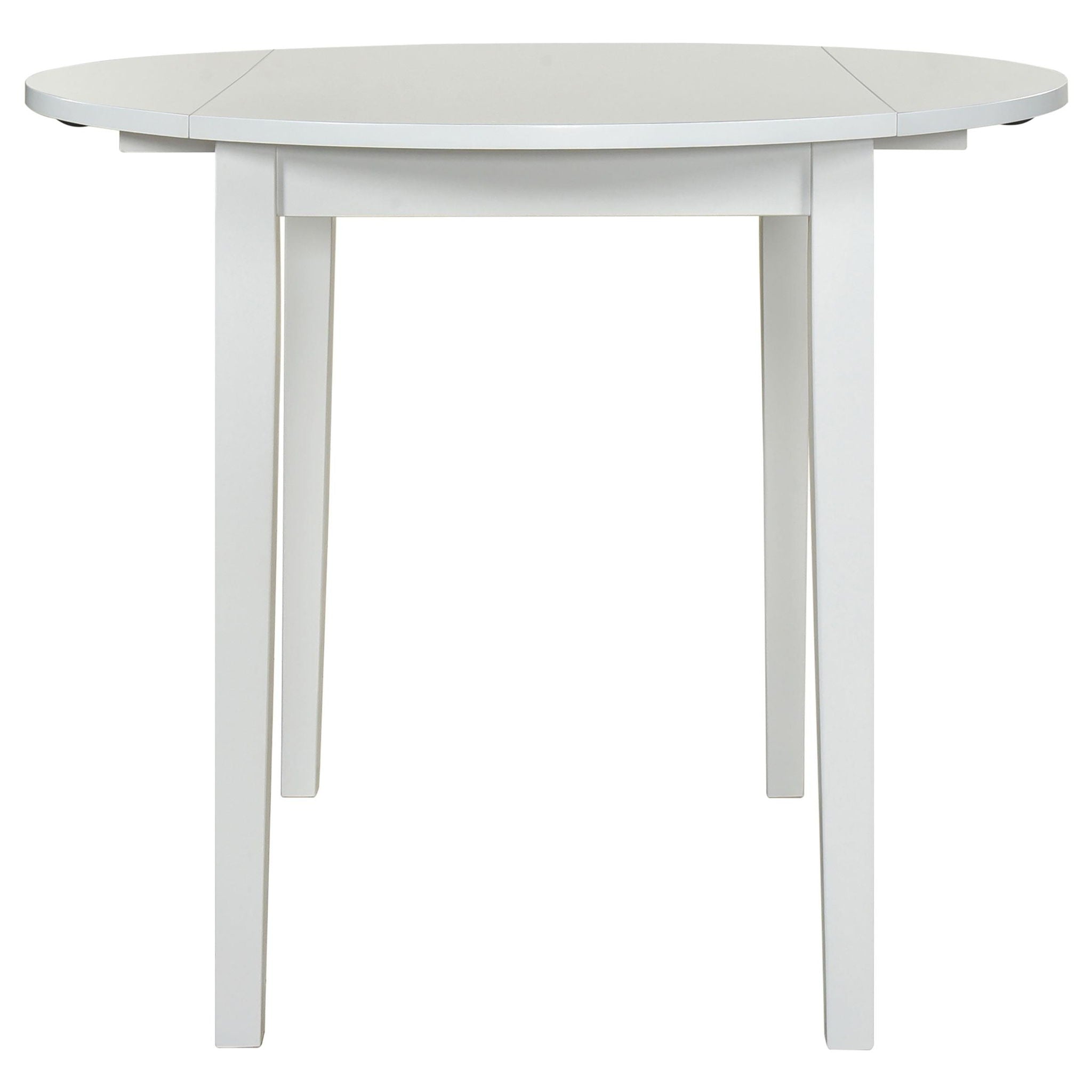 Bucknell 3-piece Round Drop Leaf Dining Table Set White - Atlantic Fine Furniture Melbourne FL