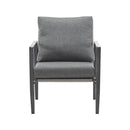 Modern Lounge Chair With Rope Accents And Cushions