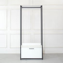 Fiona - Contemporary Wood And Metal Walk In Closet With Drawers