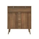 Modern 5 Drawer Accent Storage Cabinet For Living Room, Bedroom, Dining Room, Or Study - Walnut