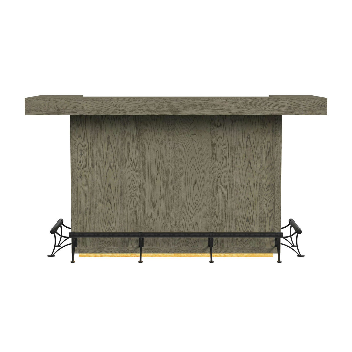 Jemma Bar Table With Light in Gray And Dark Espresso by Elements International, view 9
