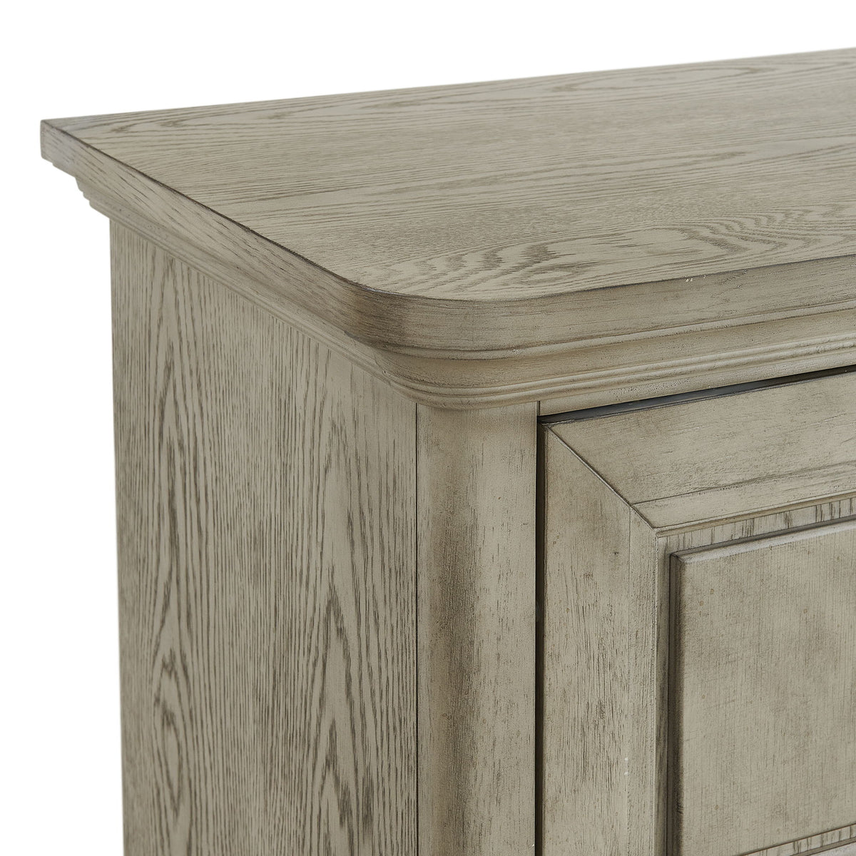Whit-Ash 5-Drawer Door Chest in Light Gray by Elements International, view 8