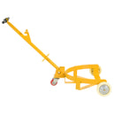 Steel Drum Dolly 55 Gallon Capacity Oil Barrel Mover With Wheels Low Profile Caddy - Yellow