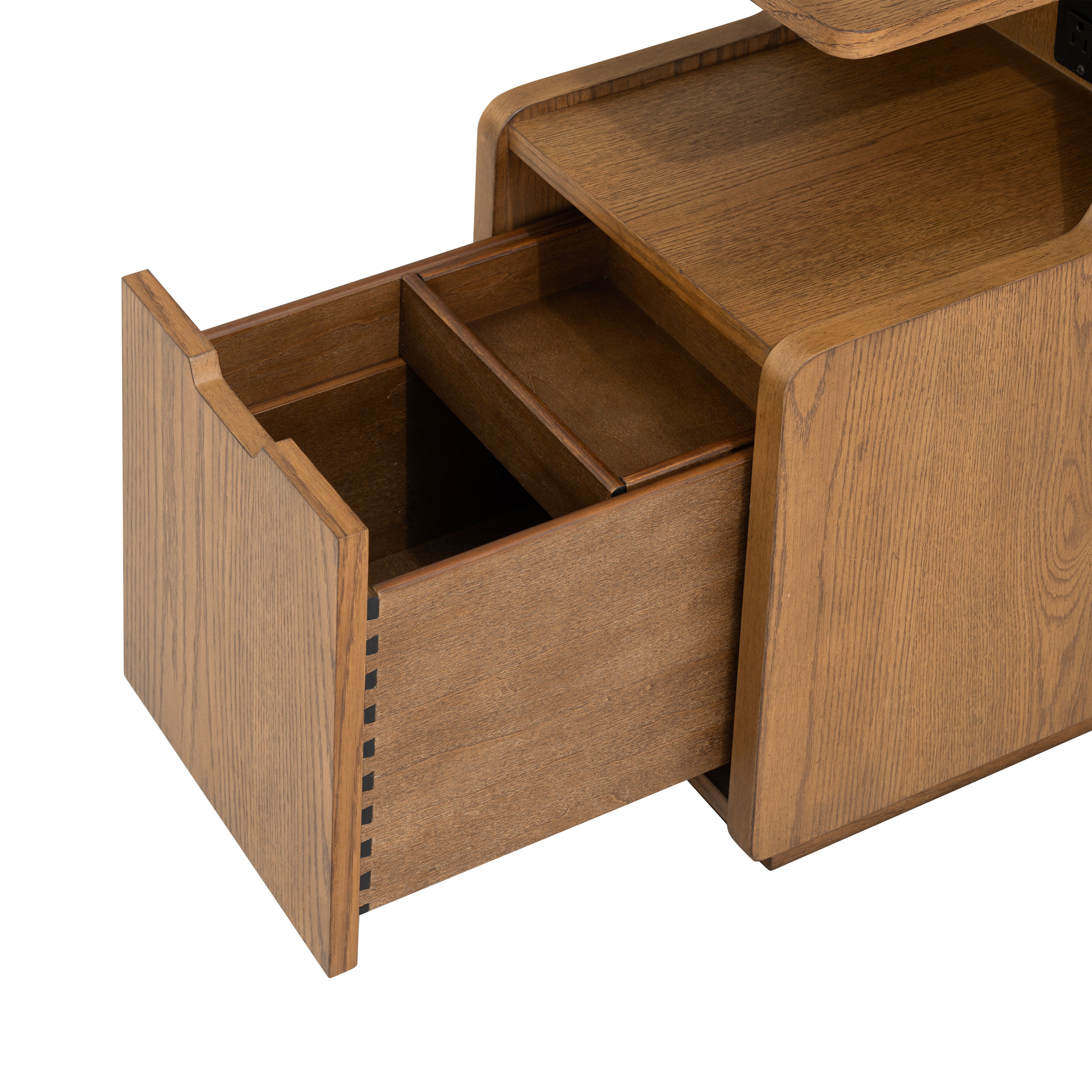 Sidekick - Smart Side Table - Light Brown