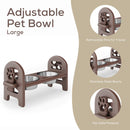 Adjustable Pet Bowl Travel Ready HDPE Durable Poly Lumber Recycled