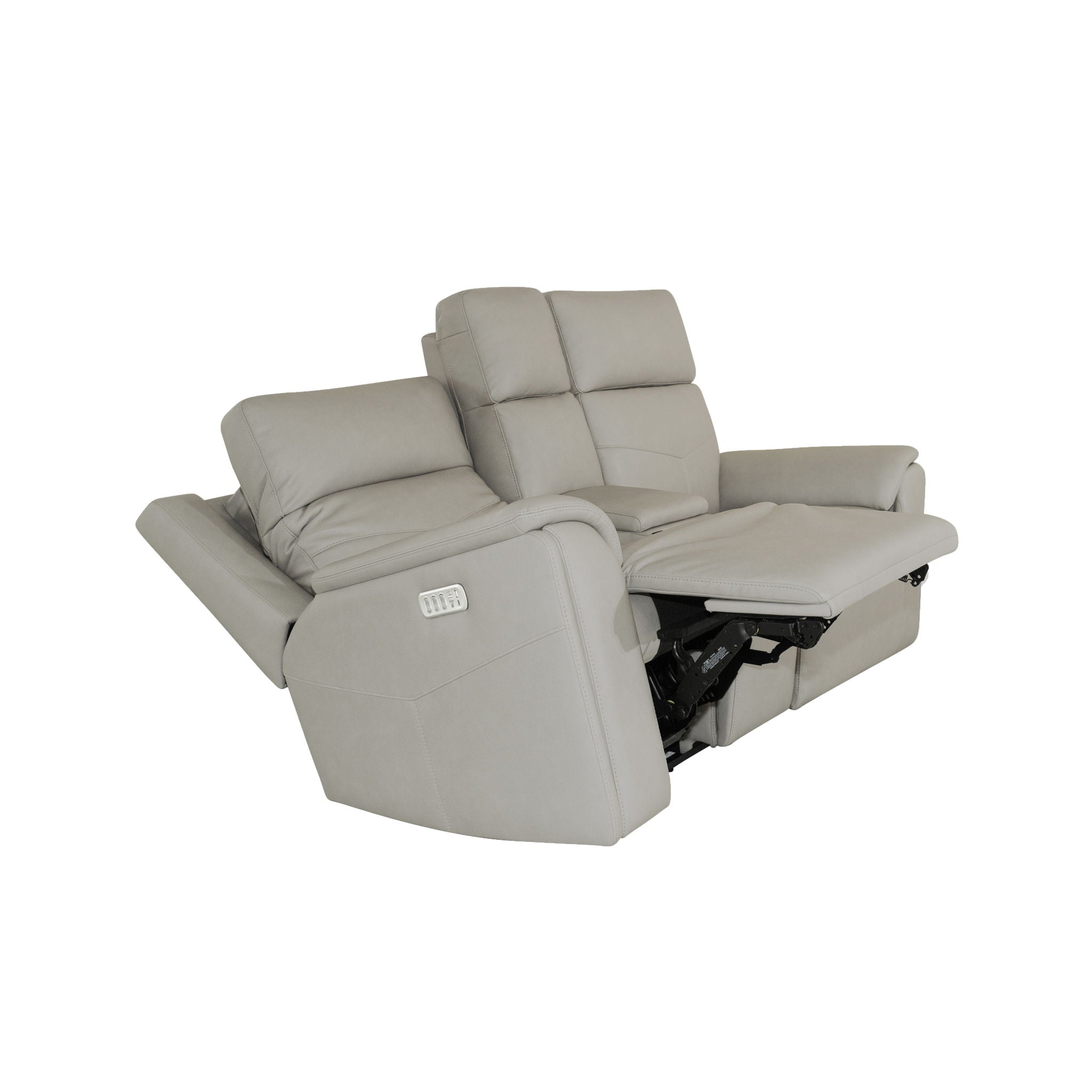 Vernon - Power Reclining Loveseat With Console, Power Headrests, Lumbar, Heat & Massage
