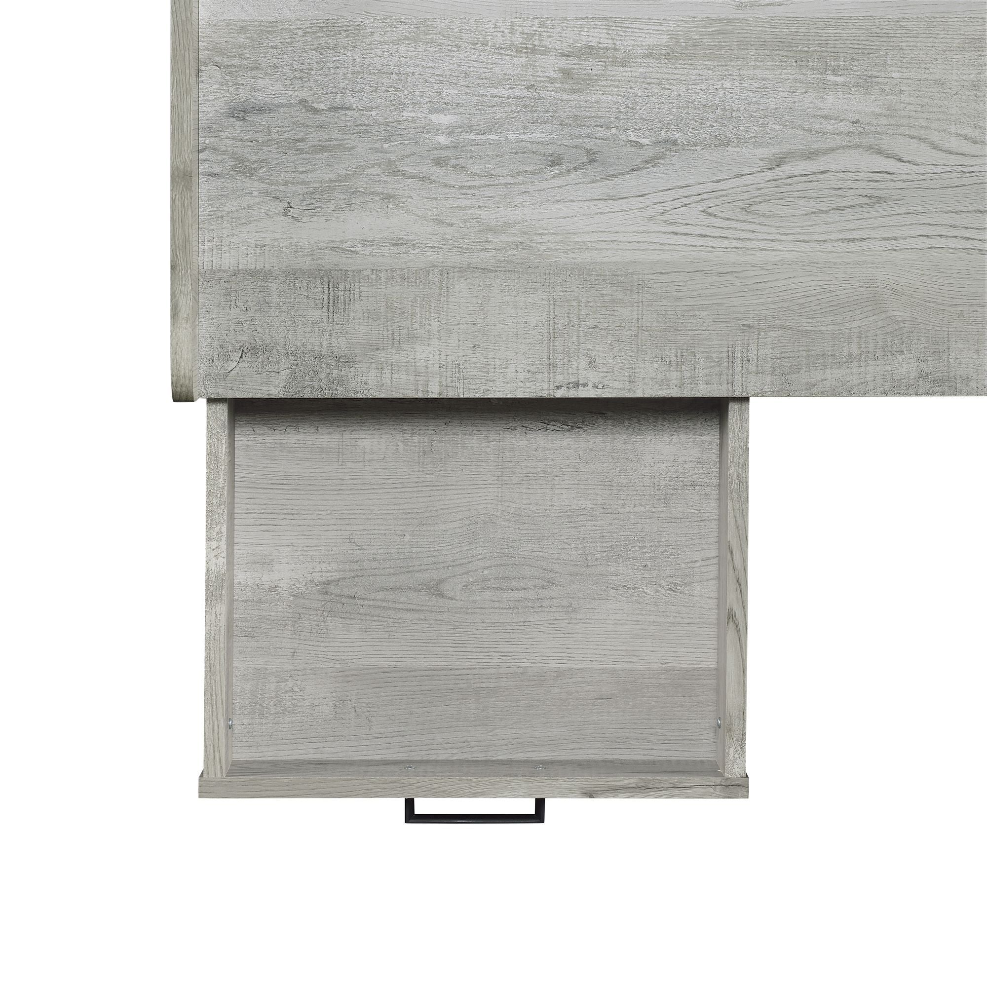 Preston 2 Piece Desk And Bookshelf Set in Gray by Elements International, view 13