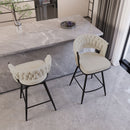 Bar Stool 360 Swivel With Back Footrest