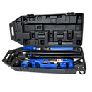 10 Ton Portable Hydraulic Equipment Kit For Metal Work - Black / Blue