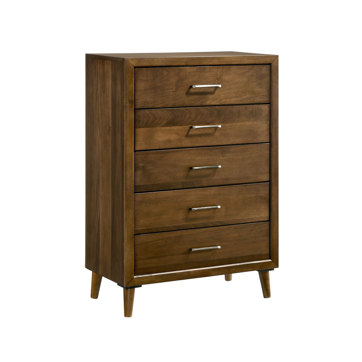 Malibu 5-Drawer Chest in Walnut by Elements International