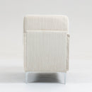 Single Couch Modular Armless Accent Chair With Back Cushion