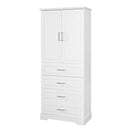 Freestanding Bathroom Cabinet With 3 Drawers, Adjustable Shelf, Soft Close Doors