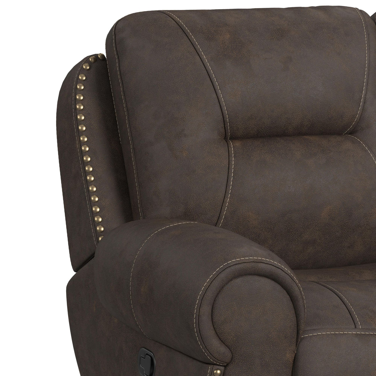 Topeka Recliner in Rocky Brown by Elements International, view 8