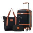 Hardshell Luggage Sets 3 Piece Carry On Suitcase Double Spinner Wheels With Tsa Lock