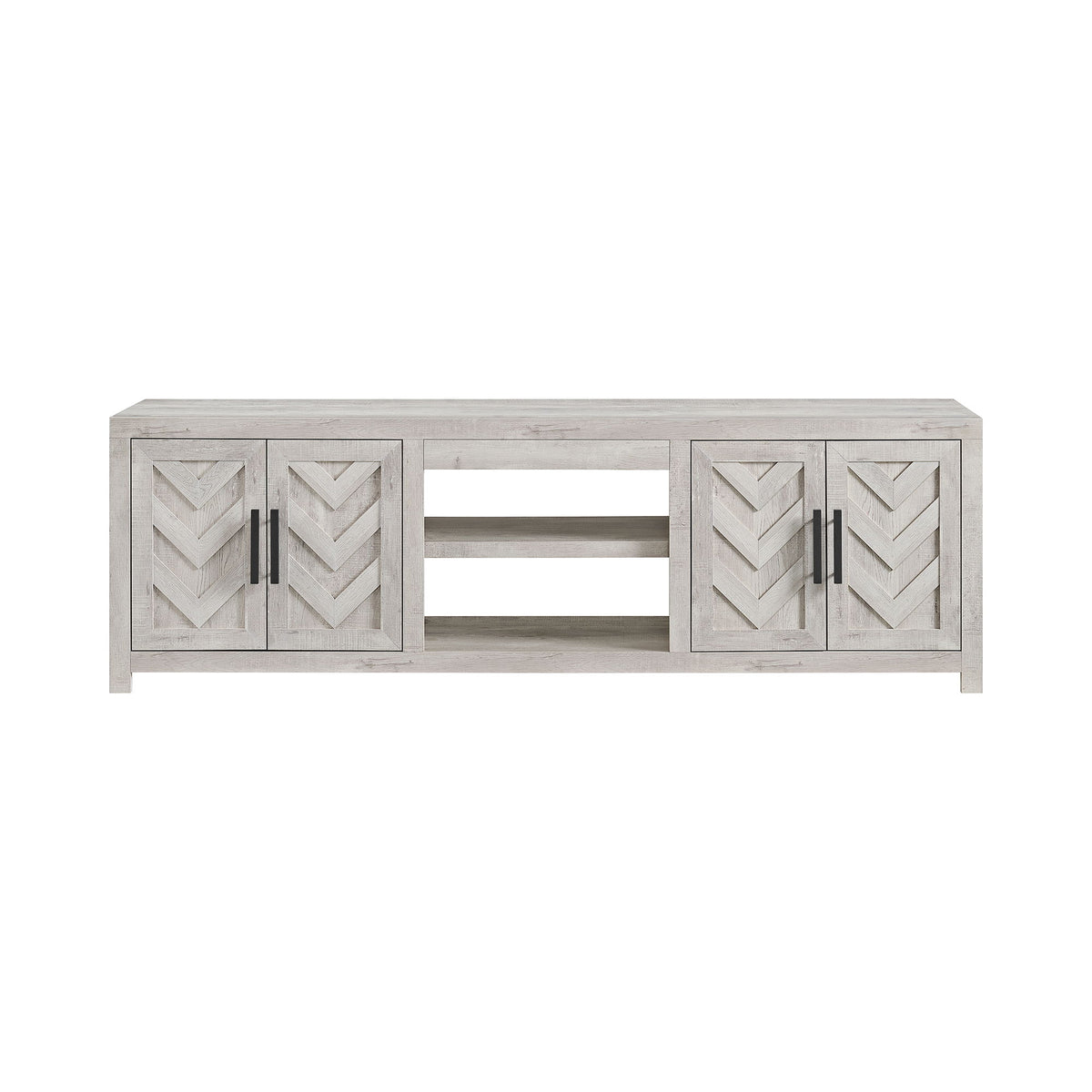 Eleanor TV Console in White by Elements International, view 21