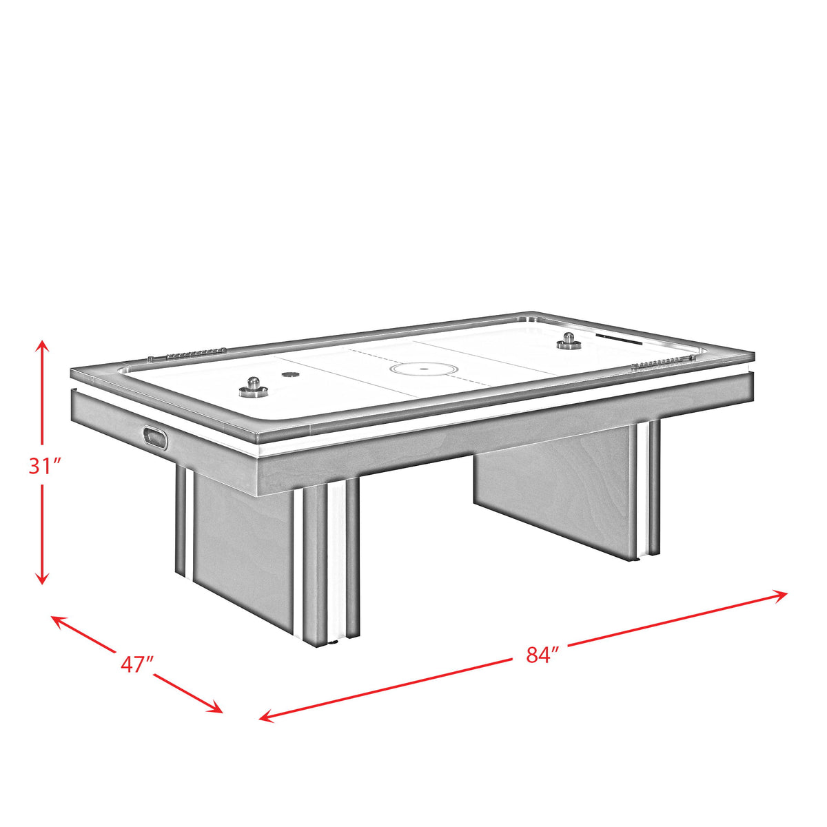 Cloud Air Hockey Table (Ssg-102506) in Black by Elements International, view 10