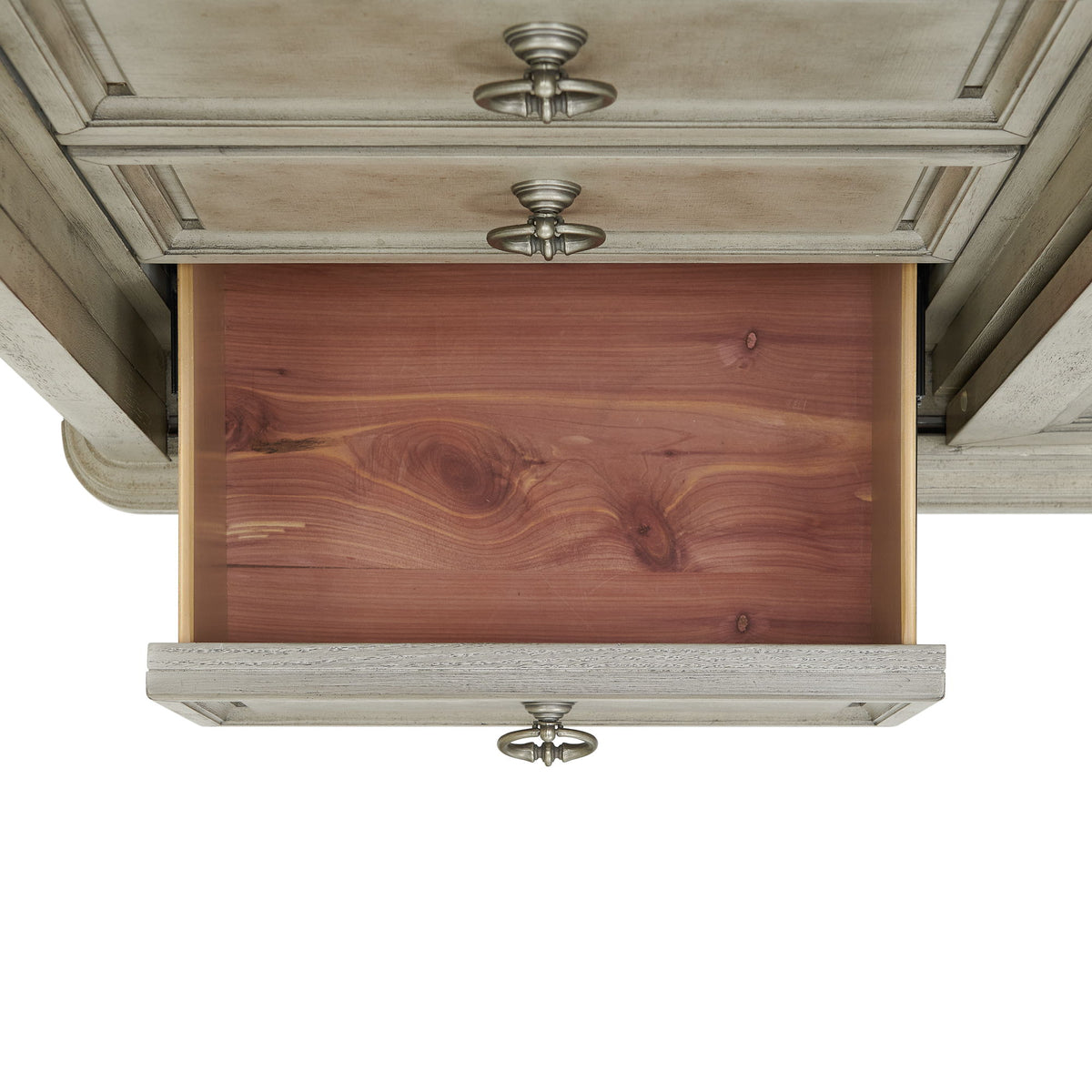 Whit-Ash 5-Drawer Door Chest in Light Gray by Elements International, view 9