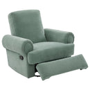 Manual Swivel Recliner Rocker Chair With Adjustable Backrest